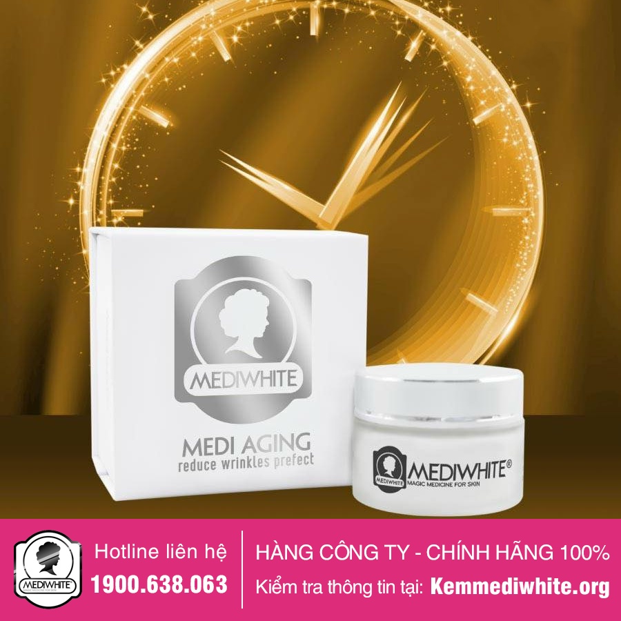Kem Chống Lão Hóa Medi White Chính Hãng - Medi Aging - Kem Chống Lão Hóa Mờ Nếp Nhăn Medi White - Hàng Công Ty