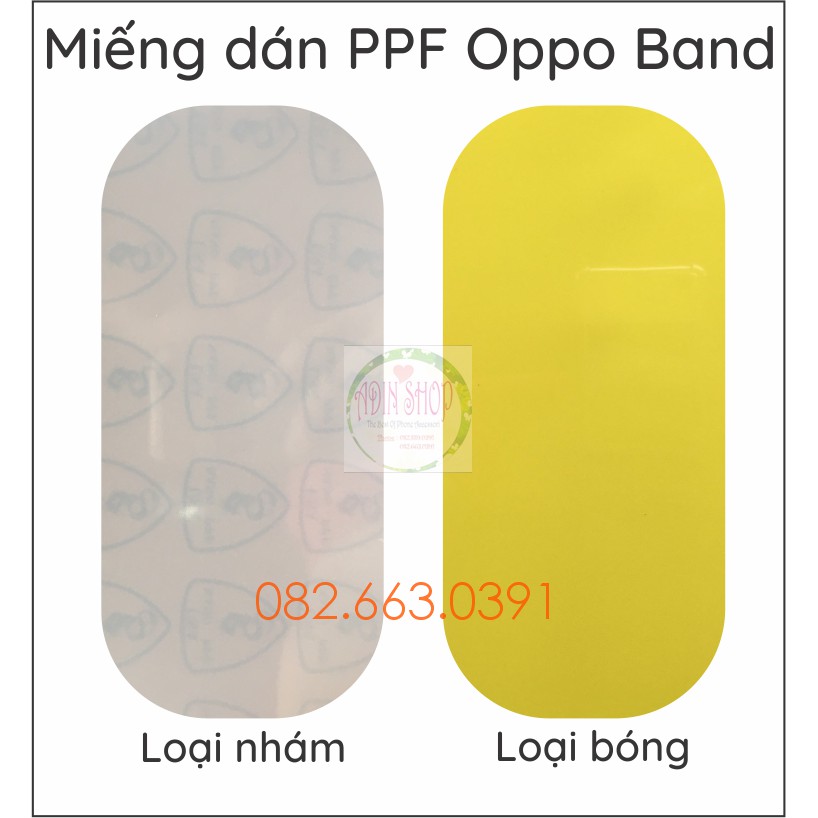 Miếng dán PPF đồng hồ Oppo Band chống trầy bảo vệ màn hình
