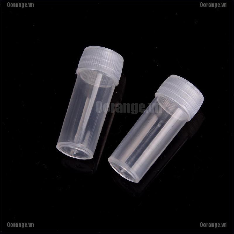 Bộ 20 / 40 / 10 Ống Nhựa Nhỏ 5ml Đựng Dung Dịch Kiểm Tra Hóa Học