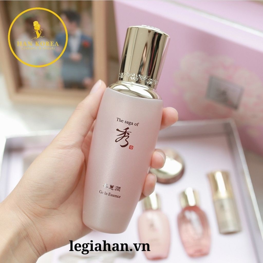 Tinh chất cấp nước GA IN SAGA căng bóng, chống lão hóa da 1ml Hân Korea