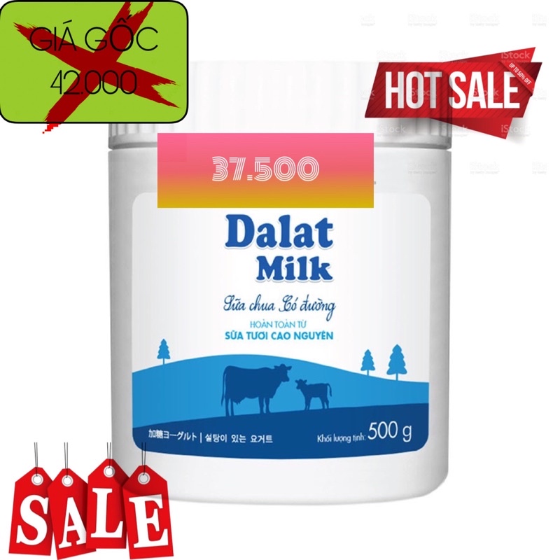 SC ĂN CÓ ĐƯỜNG DALATMILK 500gr