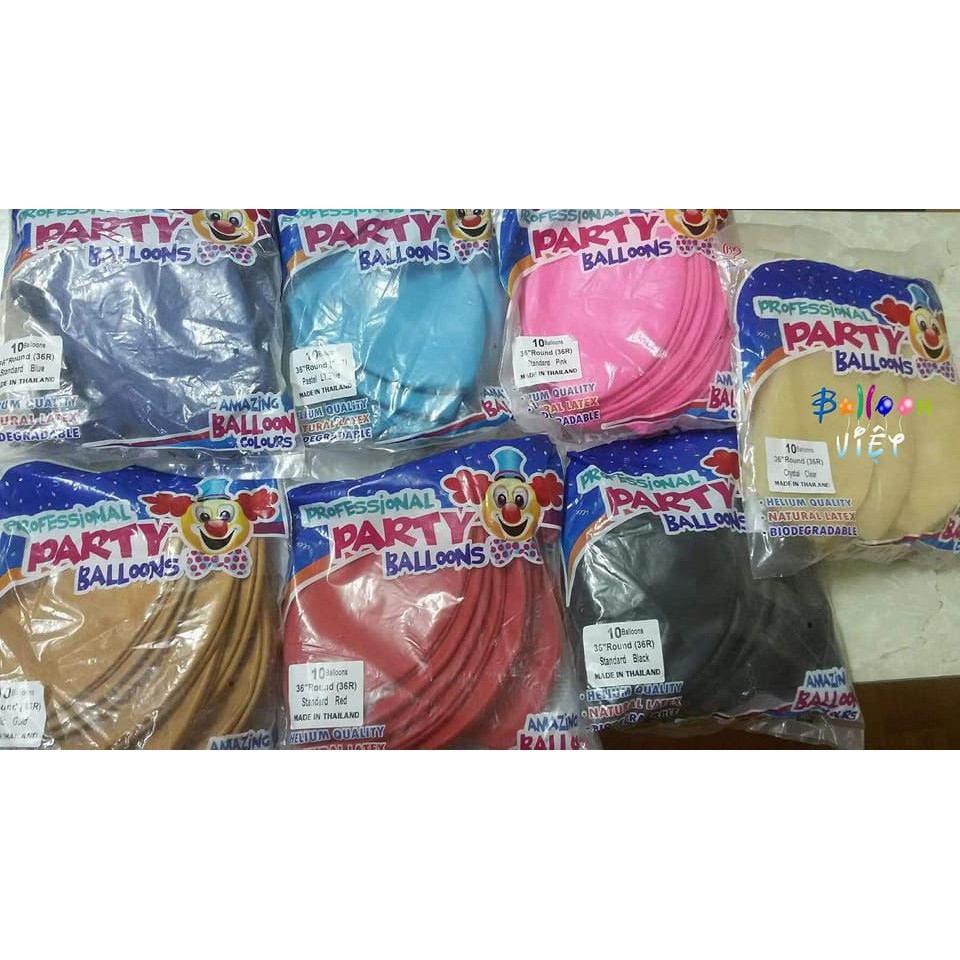 combo 10 quả jumbo 36 inch các màu