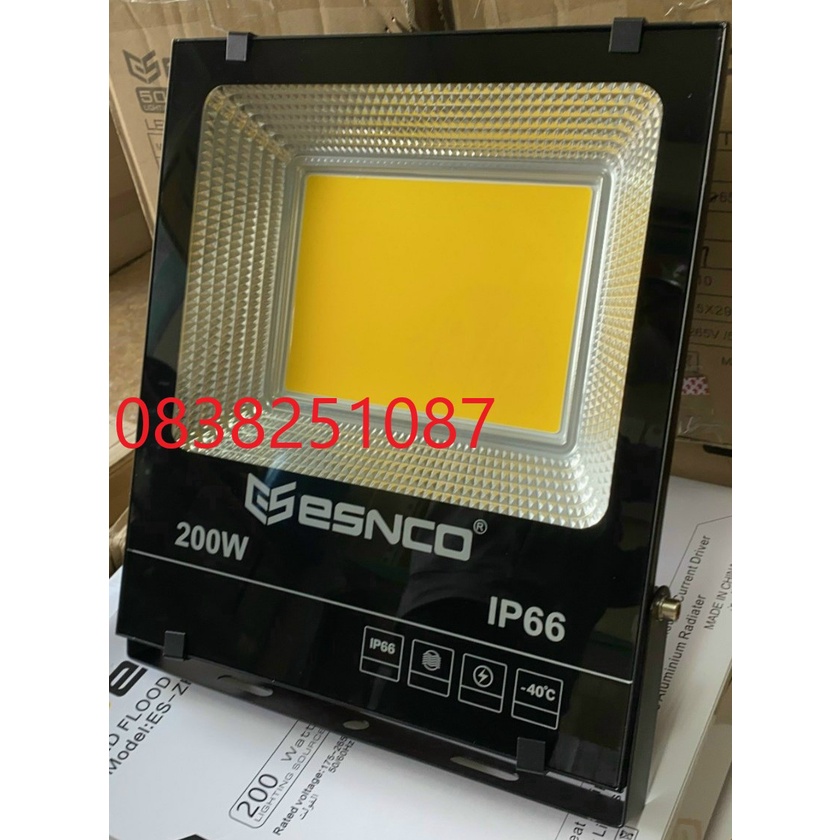 Đèn Pha Led Siêu Sáng 200W COB 5054 Trắng/Vàng Tiết Kiệm Năng Lượng