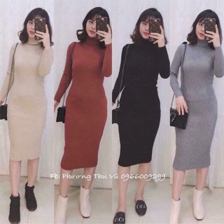 Váy cổ lọ quảng châu
