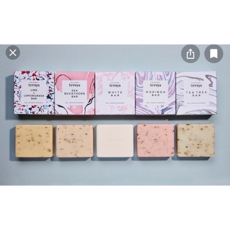 Xà phòng hữu cơ organic tắm và rửa mặt 2in1 Torreya Moringa Bar (Hàn Quốc)