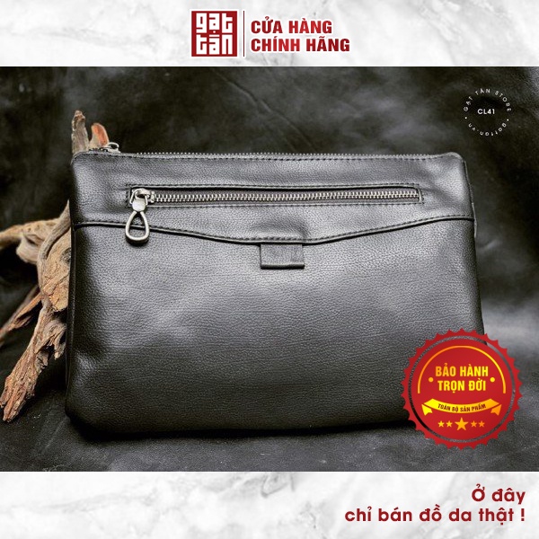 [BẢO HÀNH TRỌN ĐỜI] Clutch Da Bò Cầm Tay Cao Cấp Hàng Đẹp Gạt Tàn Store / Cam Kết Da Bò Thật 100% - CL41