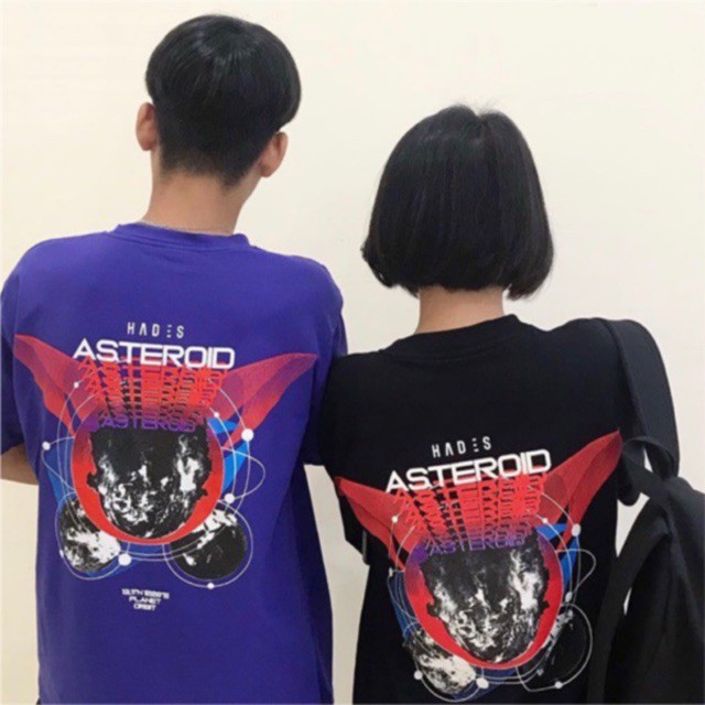 Áo thun tay lỡ dánh rộng dưới 75kg - HADES ASTEROID siêu hot