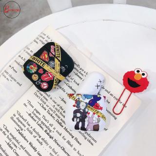 Vỏ ốp hoạt hình Kaws dễ thương bảo vệ hộp sạc tai nghe Apple Airpod 1 2