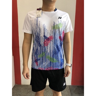 Áo cầu lông nam Yonex 2006 ( trắng - đen )