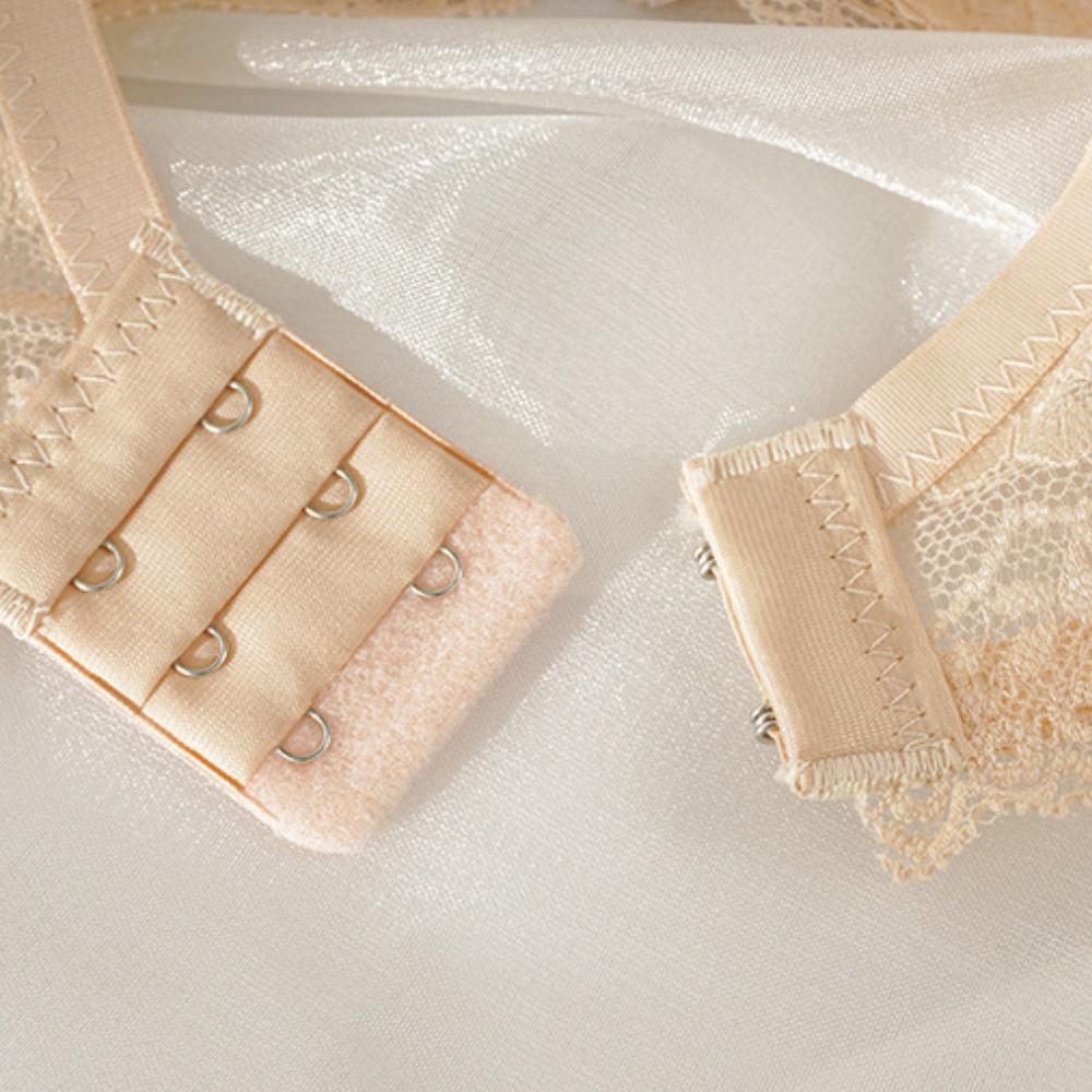 Áo lót không gọng mềm mại thoáng khí phối ren có thể điều chỉnh thời trang gợi cảm cho nữ