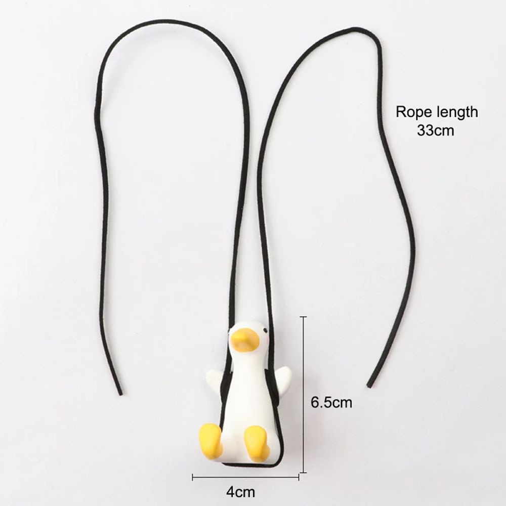 Phụ kiện treo trang trí gương chiếu hậu xe hơi hình vịt dễ thương