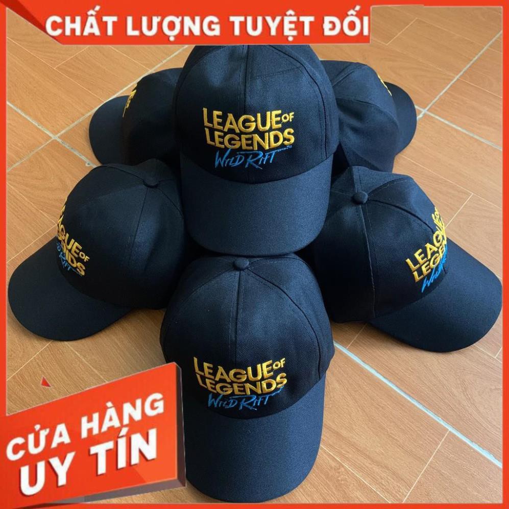 Nón Lưỡi Trai Game Liên Minh Huyền Thoại Tốc Chiến Chất Liệu Kaki Hình Thêu Logo League of Lengend Wild Rift Cực Chất