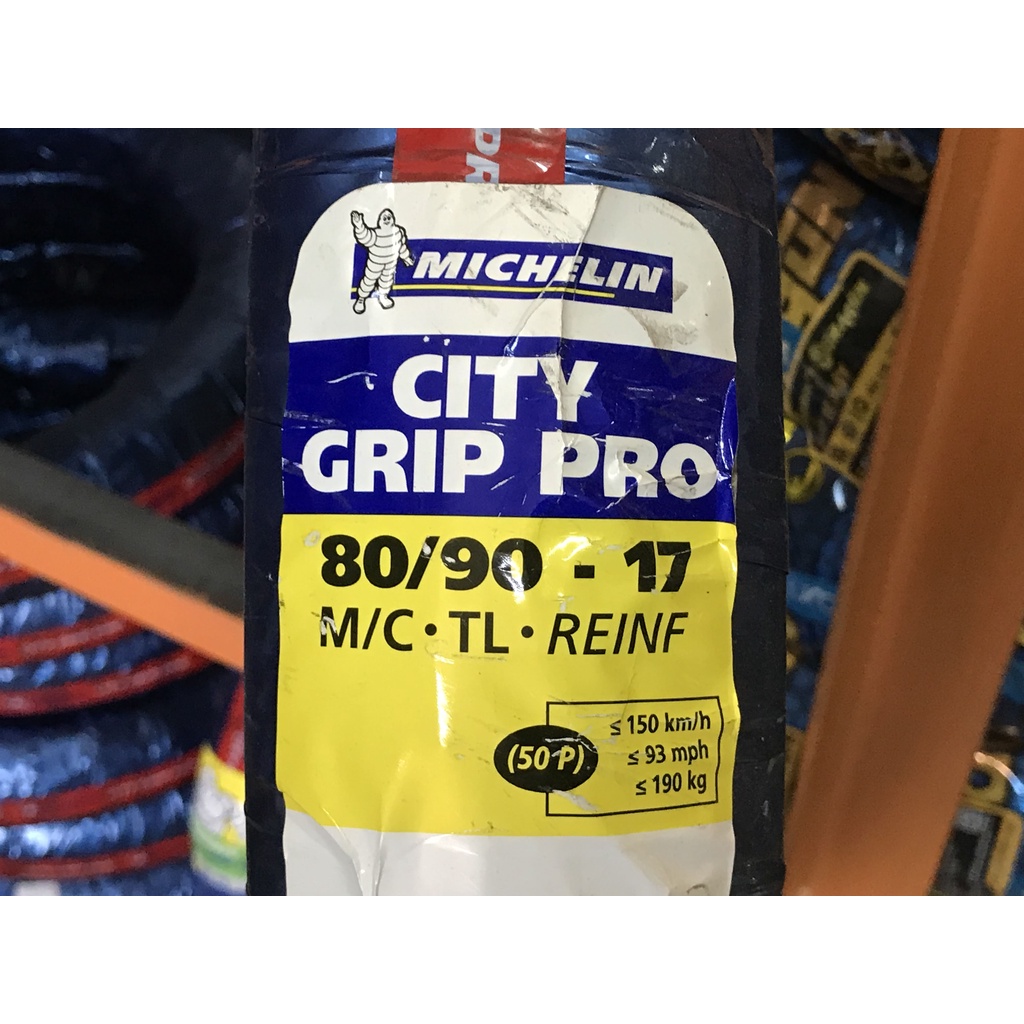 Vỏ Michelin City Grip Pro 50/100/17, 60-70-80/90/17, 100/80/17 Trước/Sau Exciter135, Sirius, Future125, Dream, Wave Nhỏ