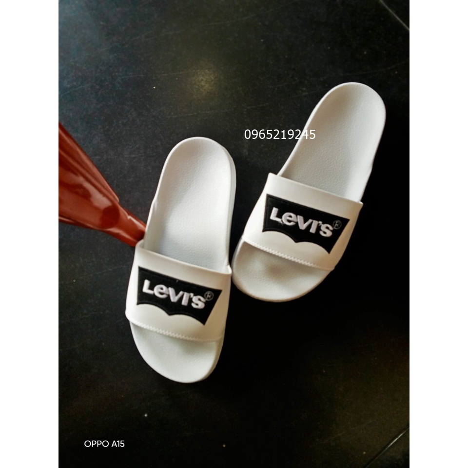 ♥️ Freeship+Hộp ♥️ Dép 𝐋𝐄𝐕𝐈❜𝐒, dép quai ngang nam nữ, dép quai ngang thể thao nam nữ thêu chữ nổi nhiều màu