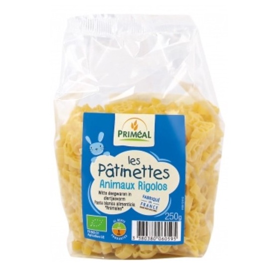 Nui mì hữu cơ hình nơ - vỏ sò - động vật cho bé (Naturata - Primeal)