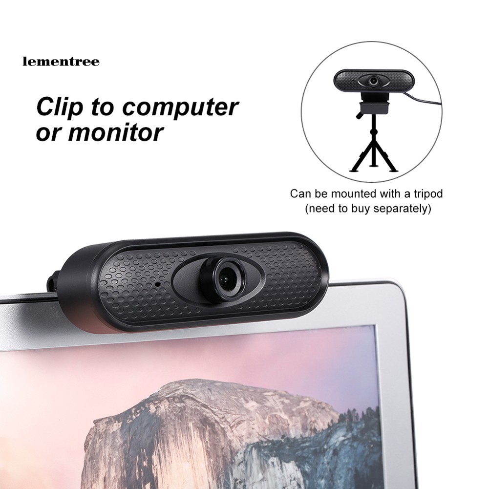 ✡WYB✡HD 1080P Home Webcam USB Video Recording Camera with Built-in Mic for Laptop PC