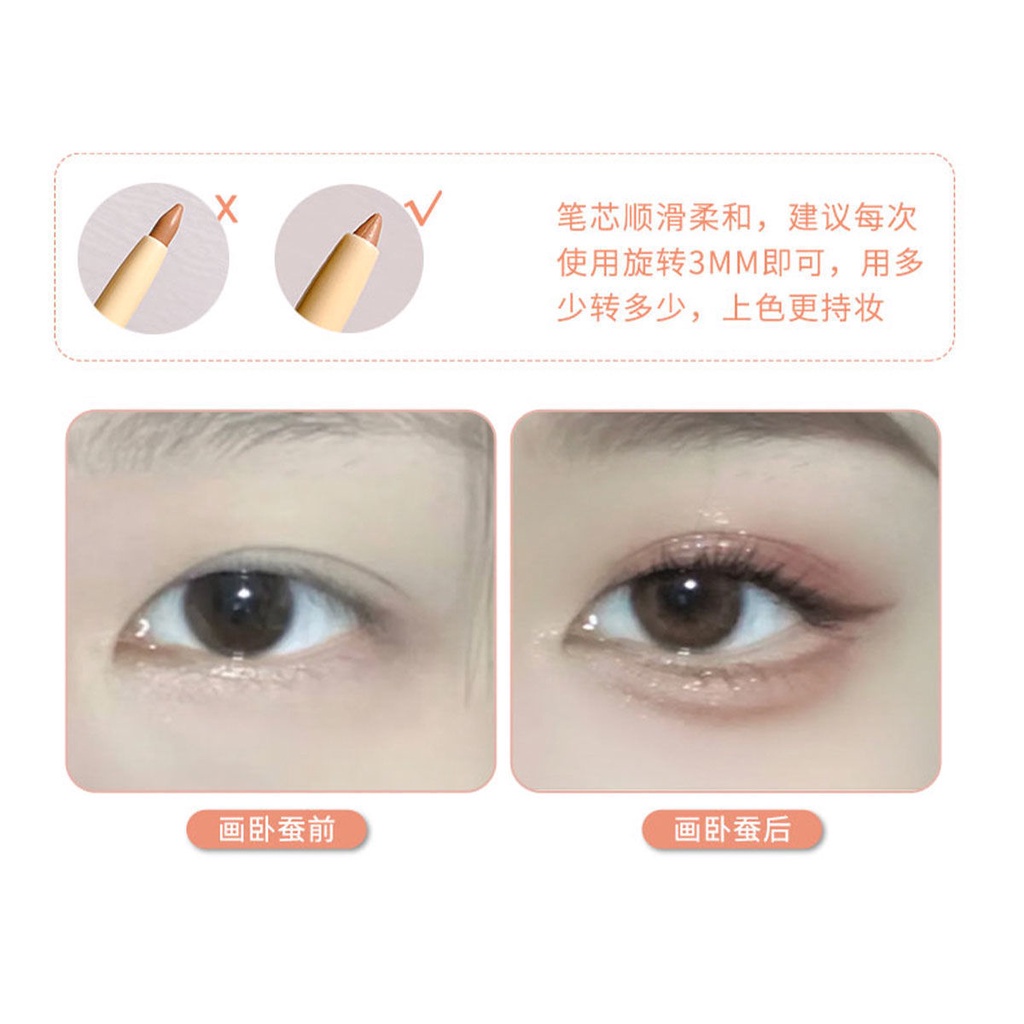 Bút Phấn Mắt Bắt Sáng Mịn Như Tơ Tằm Chống Nước Lâu Trôi Tự Nhiên Quyến Rũ