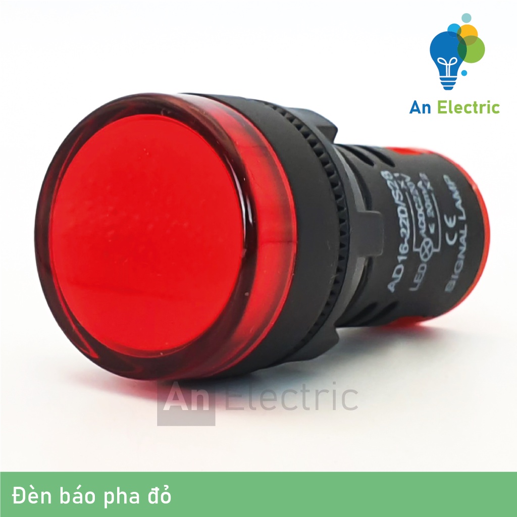 Đèn báo pha phi 22mm điện áp 220V – Đèn led báo pha tủ điện