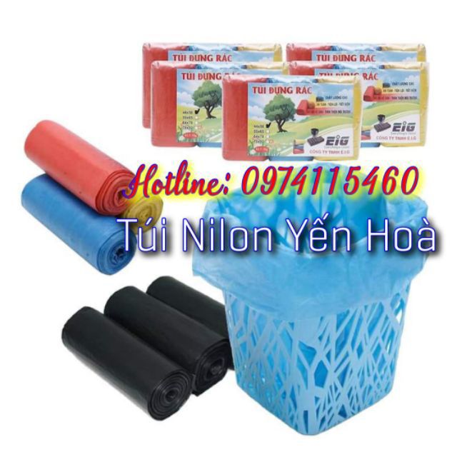 Túi đựng rác cuộn màu/đen (3cuộn/1kg/1 túi)