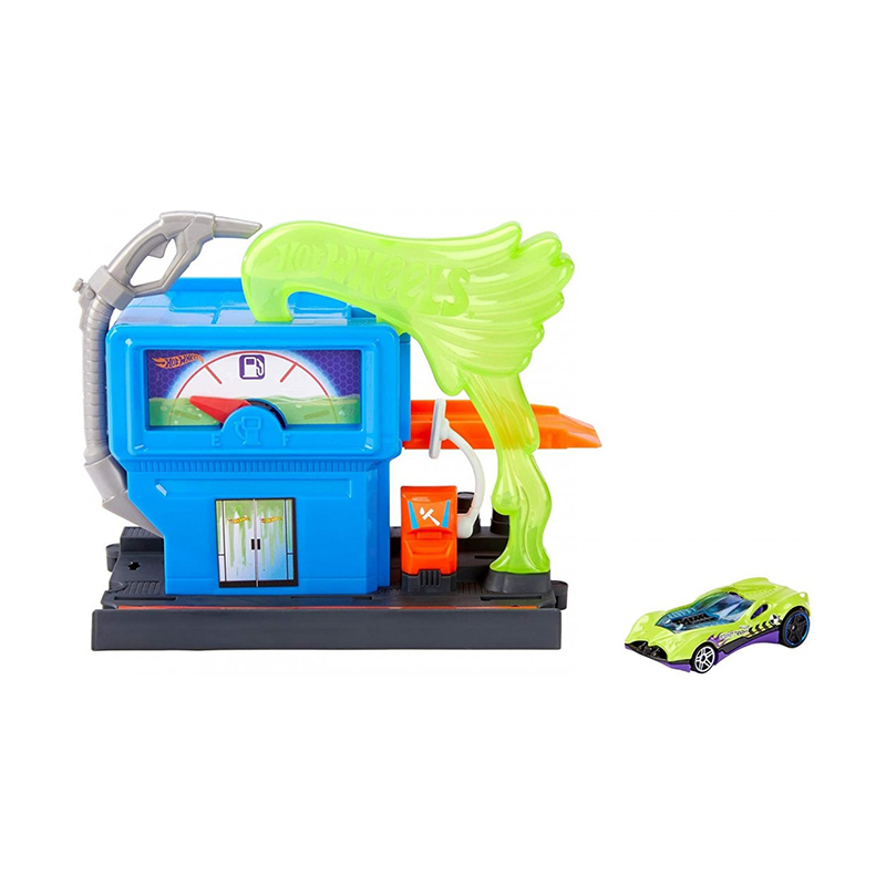 Đồ Chơi Mô Hình HOT WHEELS Trạm Bơm Nhiên Liệu Hot Wheels City GYP37/FRH28