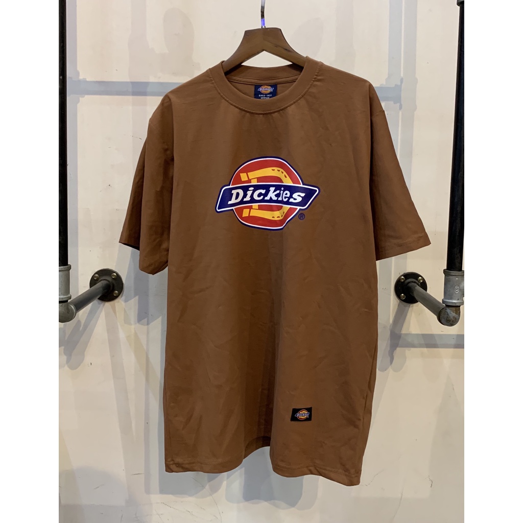 Áo thun Dickies chinh hãng - Nâu cam Vintage, cotton100% - Form unisex.