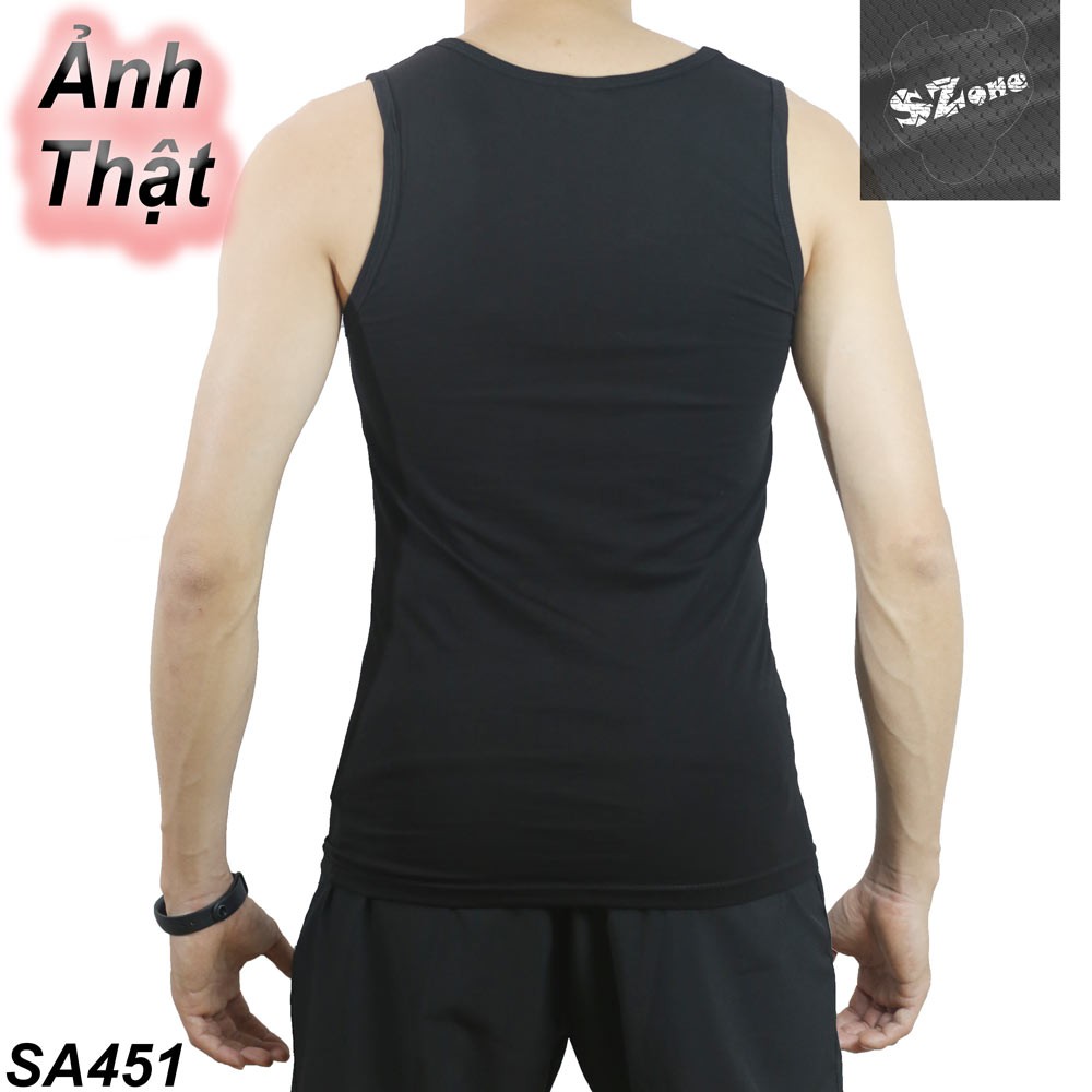 Áo ba lỗ trơn thể thao nam vnxk (Ảnh thật shop chụp)- HÀNG XỊN GIÁ NGON SZone SA451 - đá bóng, tập gym, đi chơi, đi biển