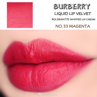 Son Kem Burberry Liquid Lip Velvet No.33 Magenta