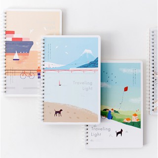 Sổ tay A4 gáy xoắn ruột kẻ dòng mẫu bốn mùa( Hàng có sẵn)_Guden Stationery