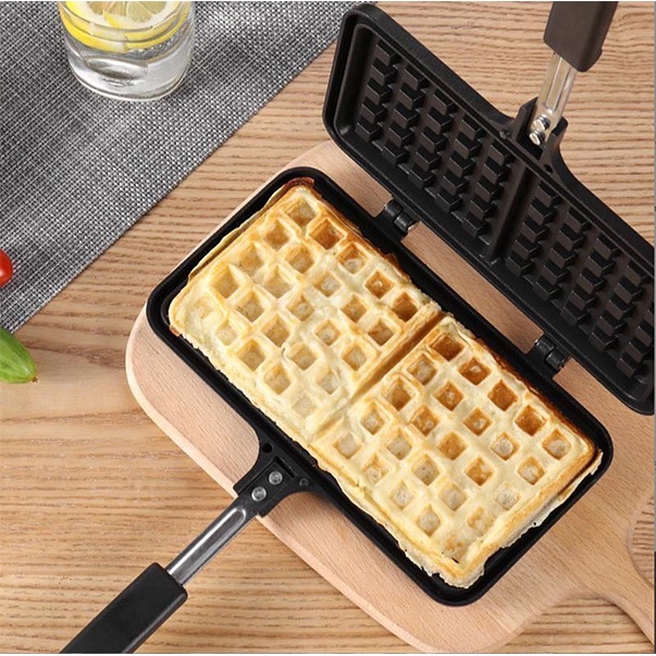 Khuôn Làm Bánh Nướng Chống Dính Waffle Chữ Nhật Hàng VNCLC