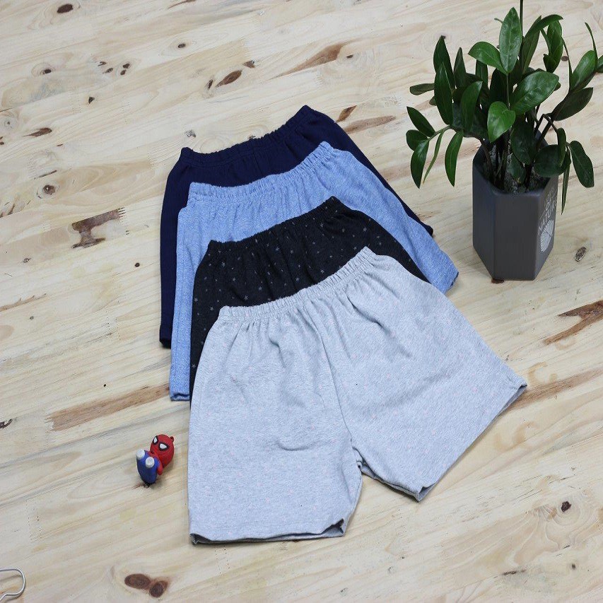Quần đùi cotton bé trai, quần trẻ em, cạp chun mặc thoáng mát mùa hè cho bé từ 1-6 tuổi, Mi-Ka Shop