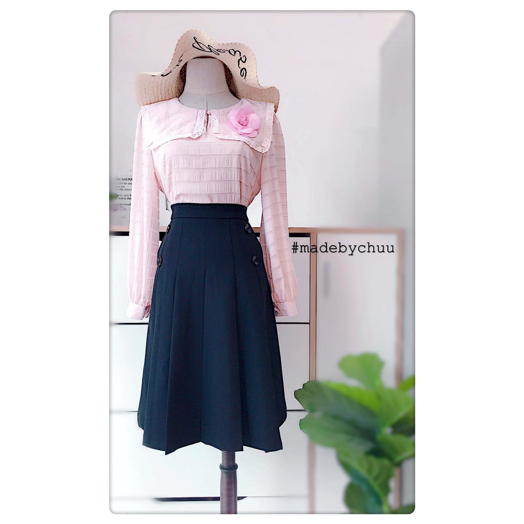 Chân váy xếp li xòe ngang gối nhiều màu 5 size CHUU CV5024 | BigBuy360 - bigbuy360.vn