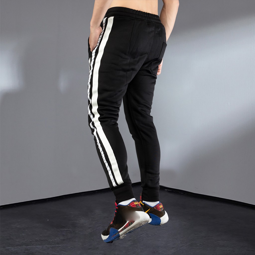 Quần Jogger Nam, Quần Thể Thao 2 Sọc Mặc Nhà Tập Gym Chất Vải co giãn thoải mái | BigBuy360 - bigbuy360.vn