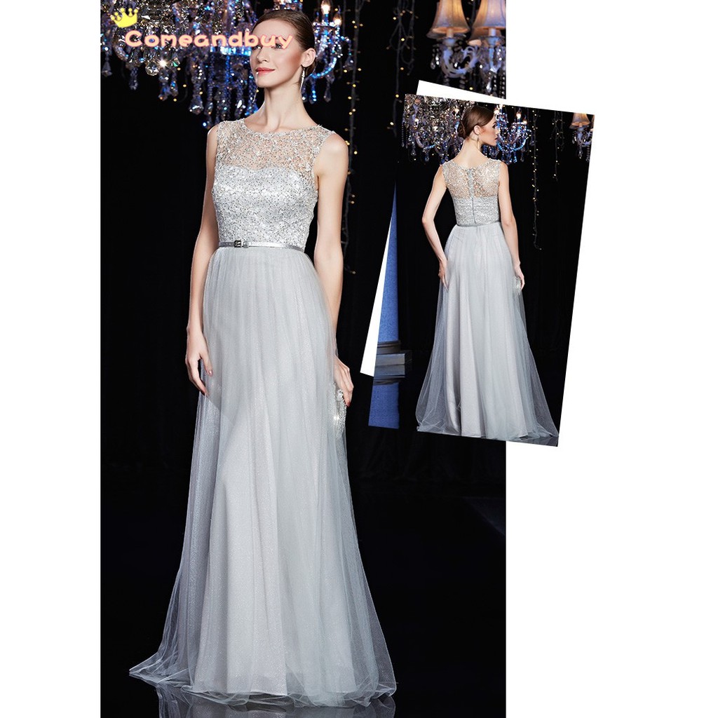 Đầm dạ hội sát nách đính hạt lấp lánh thời trang sang trọng cho nữ | BigBuy360 - bigbuy360.vn