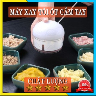 Máy xay tỏi ớt - Máy xay đa năng cầm tay Mini Food Chopper