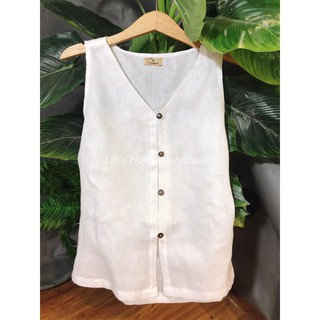 S063 - áo sát nách linen