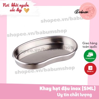 Khay hạt đậu inox, khay đựng dụng cụ phun xăm trong spa nhiều size