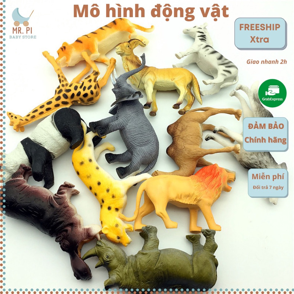 Đồ Chơi Mô Hình Động Vật Kích Thước Lớn Cho Bé, Mô Hình Động Vật Hoang Dã, Vật Nuôi Trong Nhà