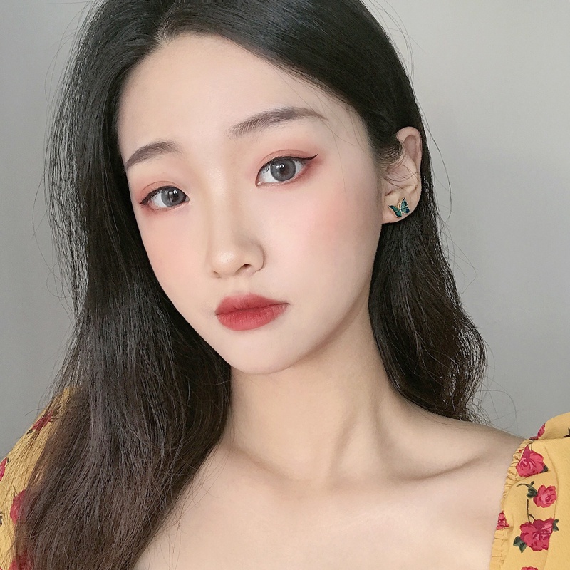 【kifli】 Khuyên tai hình bướm thời trang Hàn Quốc cho nữ