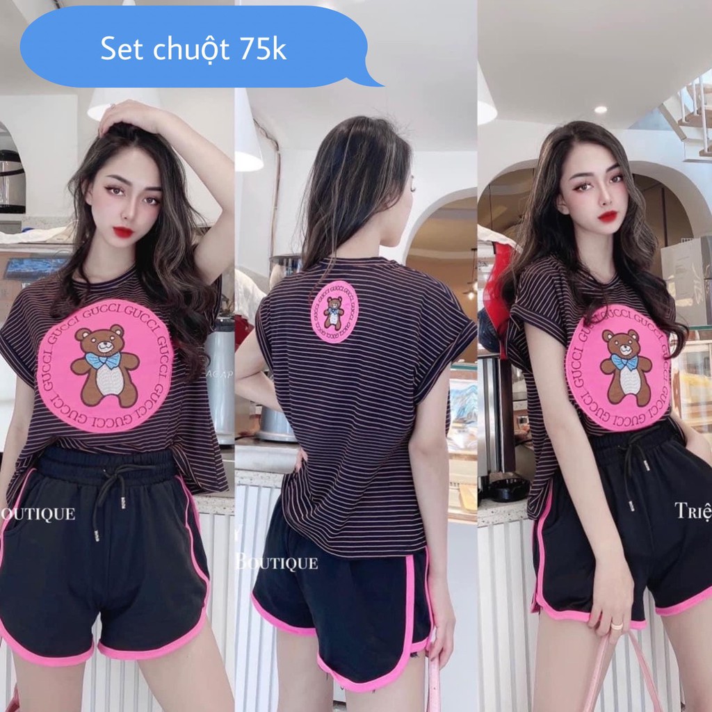 đồ ngủ nữ👗SIÊU RẺ👗co giãn thoải mái, mặc nhà đi chơi dạo phố siêu đáng yêu | BigBuy360 - bigbuy360.vn
