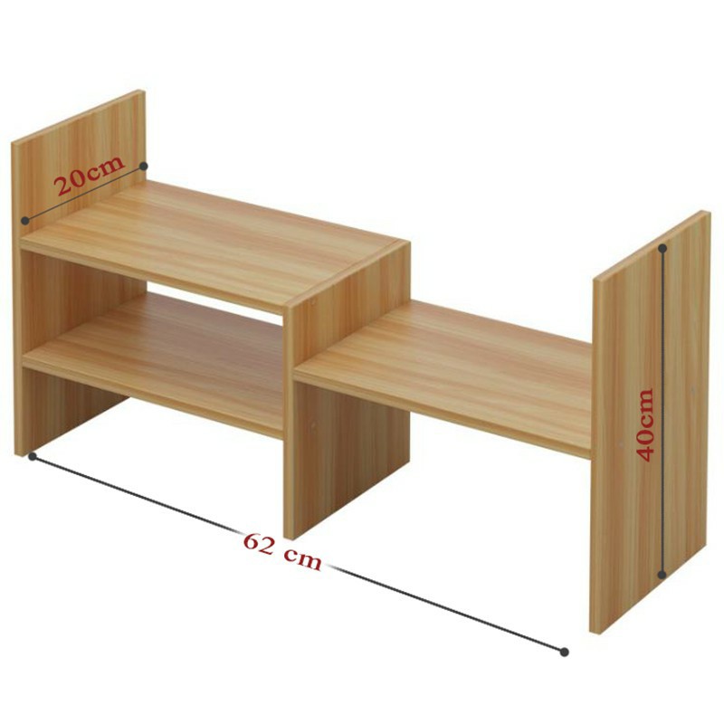 Kệ gỗ 5 ngăn để bàn nhỏ gọn