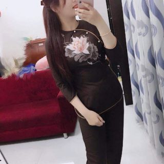 Đồ lam đi chùa- tròn viền nút nhựa vẽ sen tay
