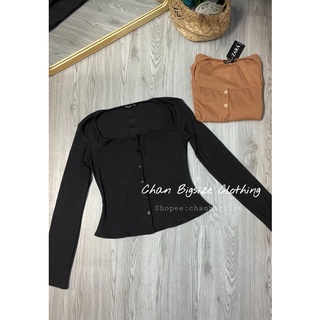 Áo thun croptop tay dài basic 60-90kg