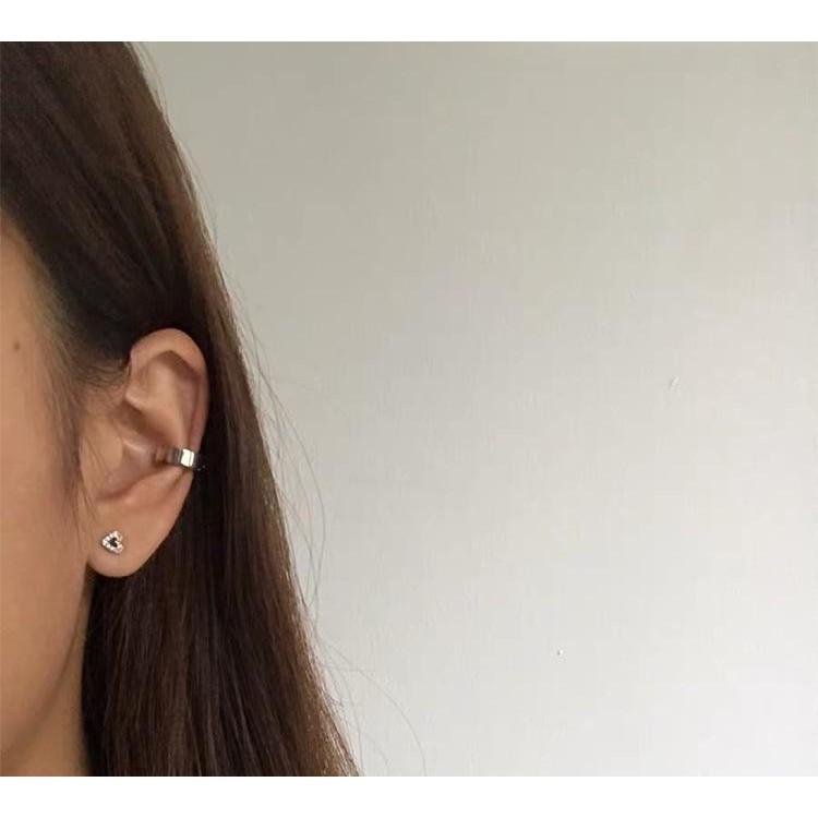 Khuyên tai kẹp vành bản dày nam nữ phong cách Unisex Hàn Quốc