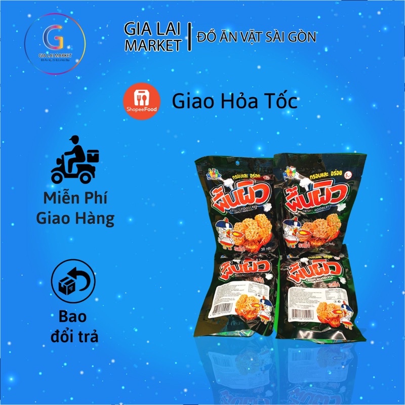 Snack Mì Tôm Viên Thailand 1 gói 35gr đo ăn vặt ngon rẻ sài gon - gia lai market