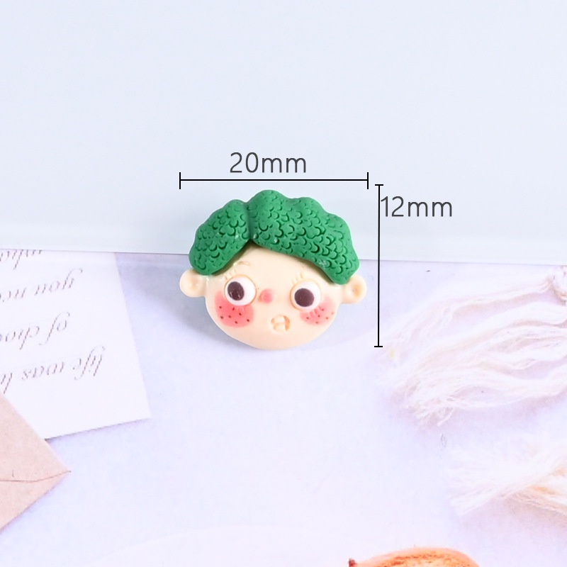 Phụ Kiện Trang Trí Điện Thoại / Kẹp Tóc Diy Hình Bé Trai / Bé Gái Bằng Nhựa Resin