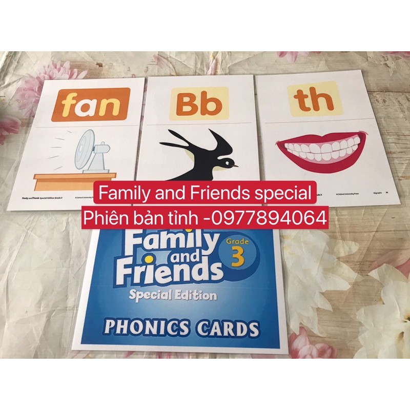 Thẻ Flashcards  phonics level 3- Family and Friends Special phiên bản tỉnh