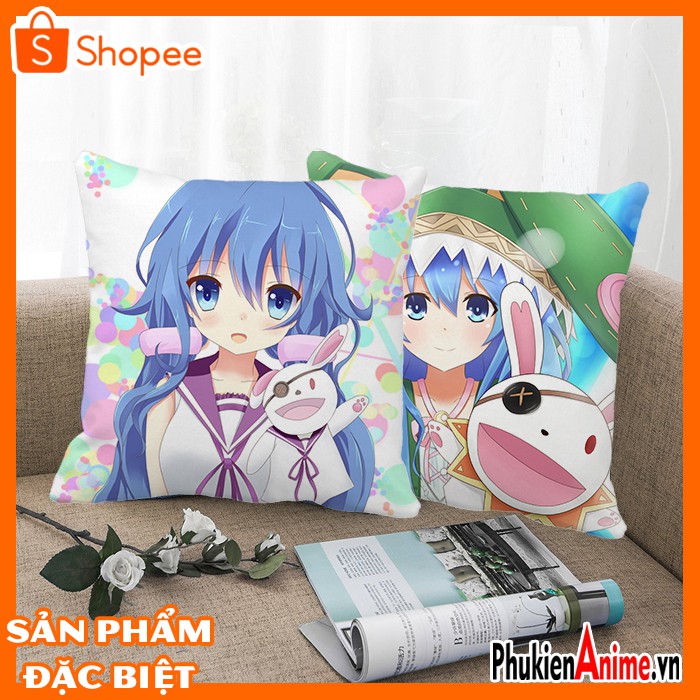 Shop Anime HCM - Áo gối , bao gối ôm , gối tựa lưng 40x40 in hình Anime Date A Live - Yoshino