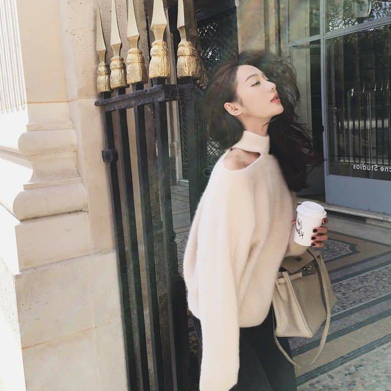 ÁO LEN LÔNG CỔ CHOKER ( HÀNG ODER)