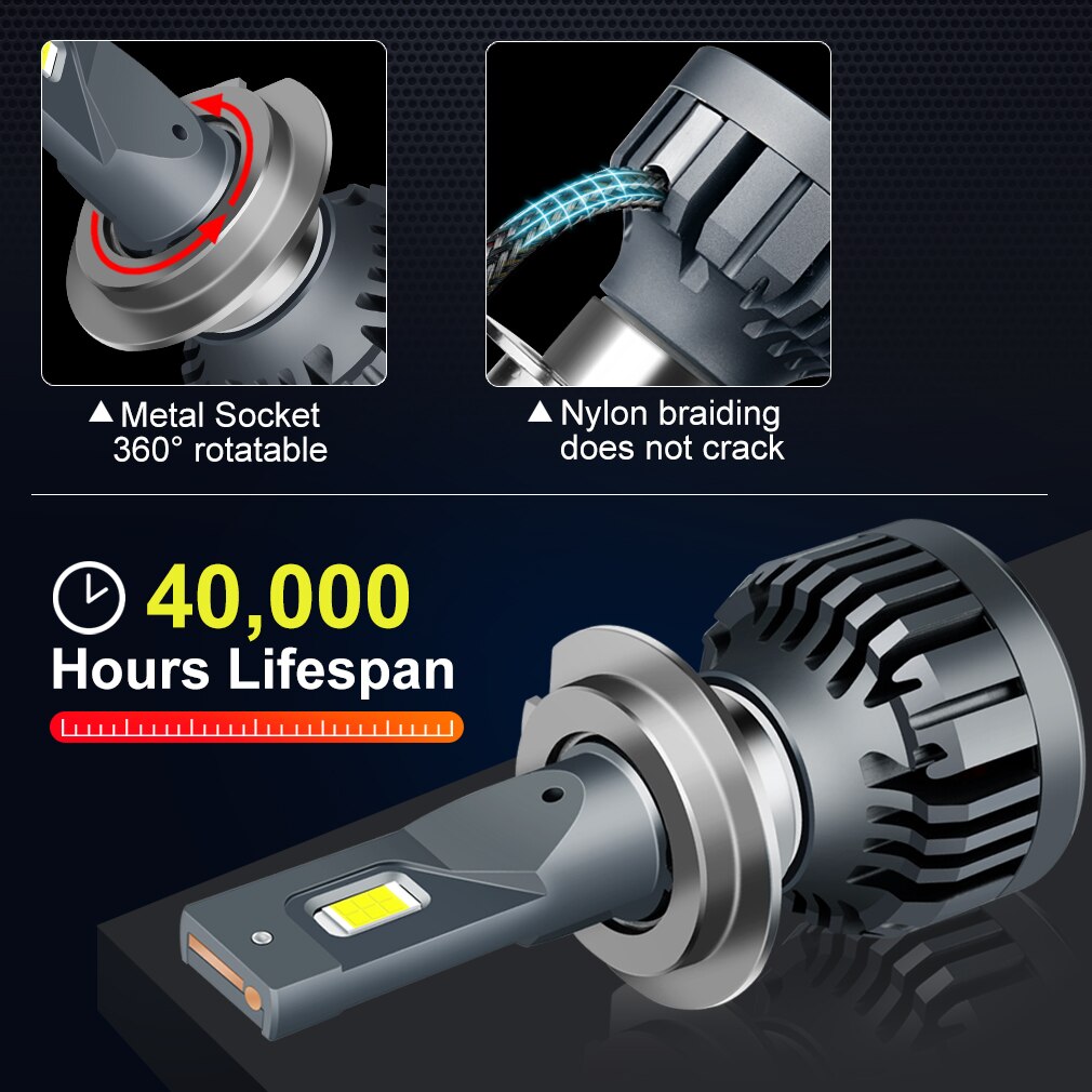 2 Đèn Pha Siêu Sáng 10000LM 6000K H1 / H3 / H4 / H7 / H8 / H9 / H11 / HB3 9005 / HB4 9006 / 9012 Cho Xe Hơi |Đèn LED Canbus Tự Động 10W 10W Chuyên Dụng Cho Xe Hơi
