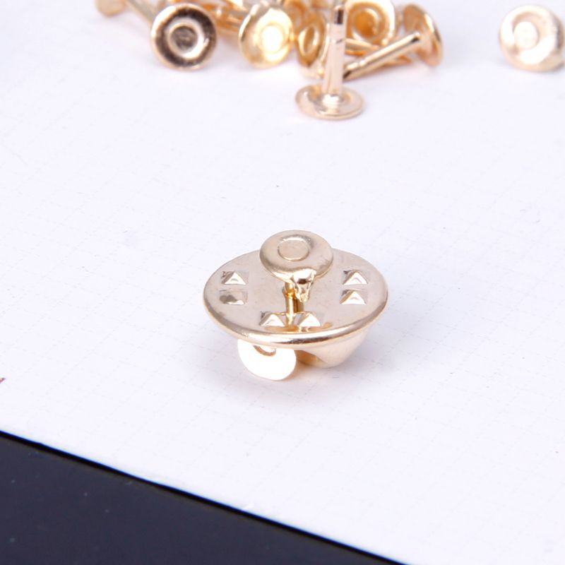 Set 20 Ghim Cài Áo Tròn Màu Bạc Diy